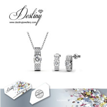 Destiny Jewellery Crystal From Swarovski Luxx Pendant and Earrings Set